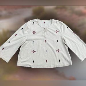 J. Crew 100% Silk Oversized Blouse